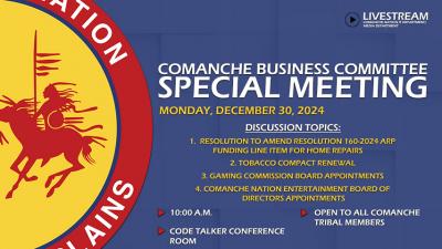CBC Special Meeting 12.30.24