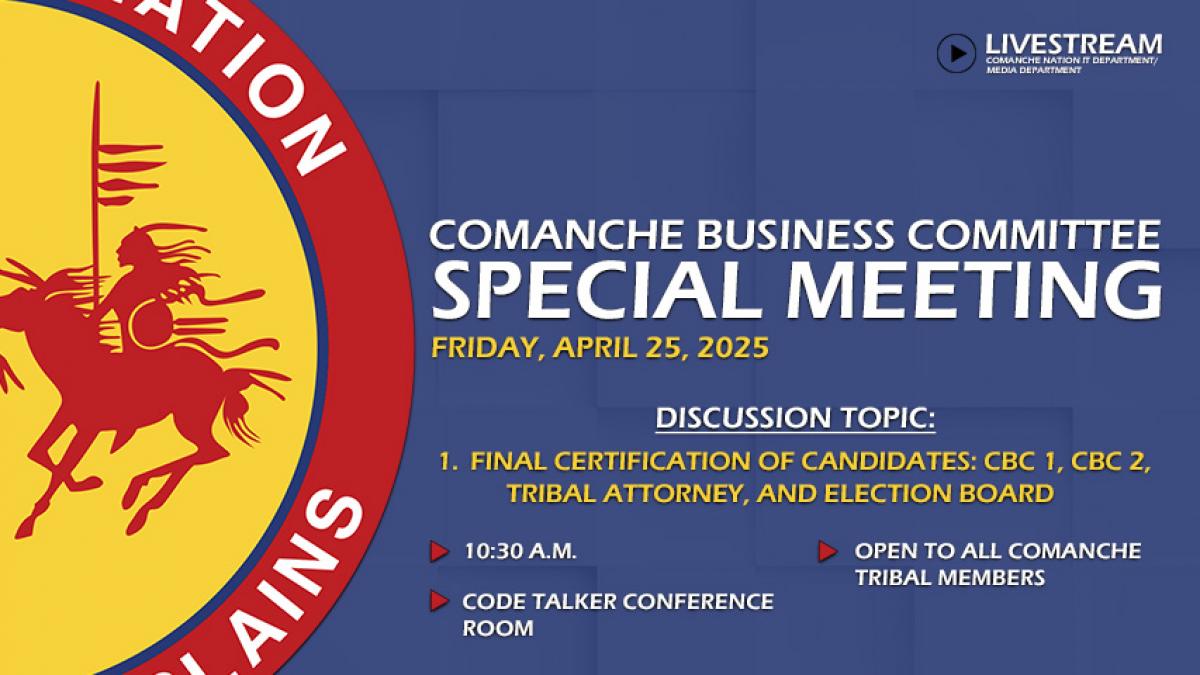 CBC Special Meeting 04.25.25