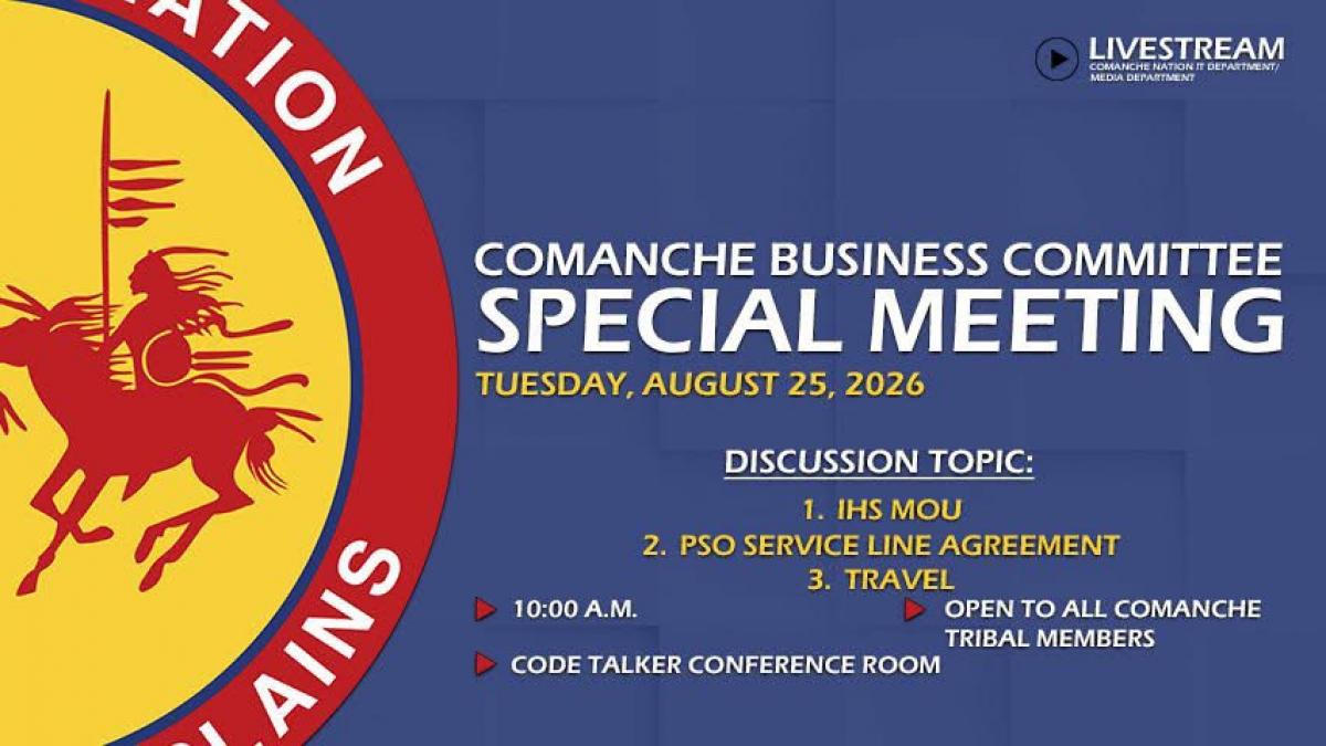 Special CBC Meeting 8.25.26