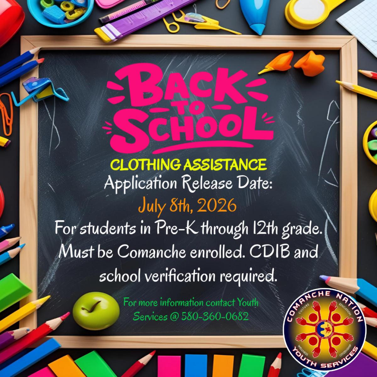 Clothing Assistance Application Release Date