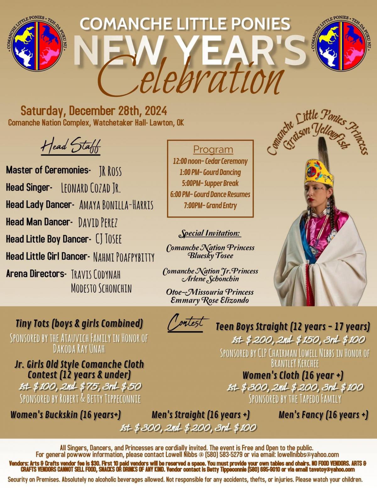 Comanche Little Ponies New Year's Celebration