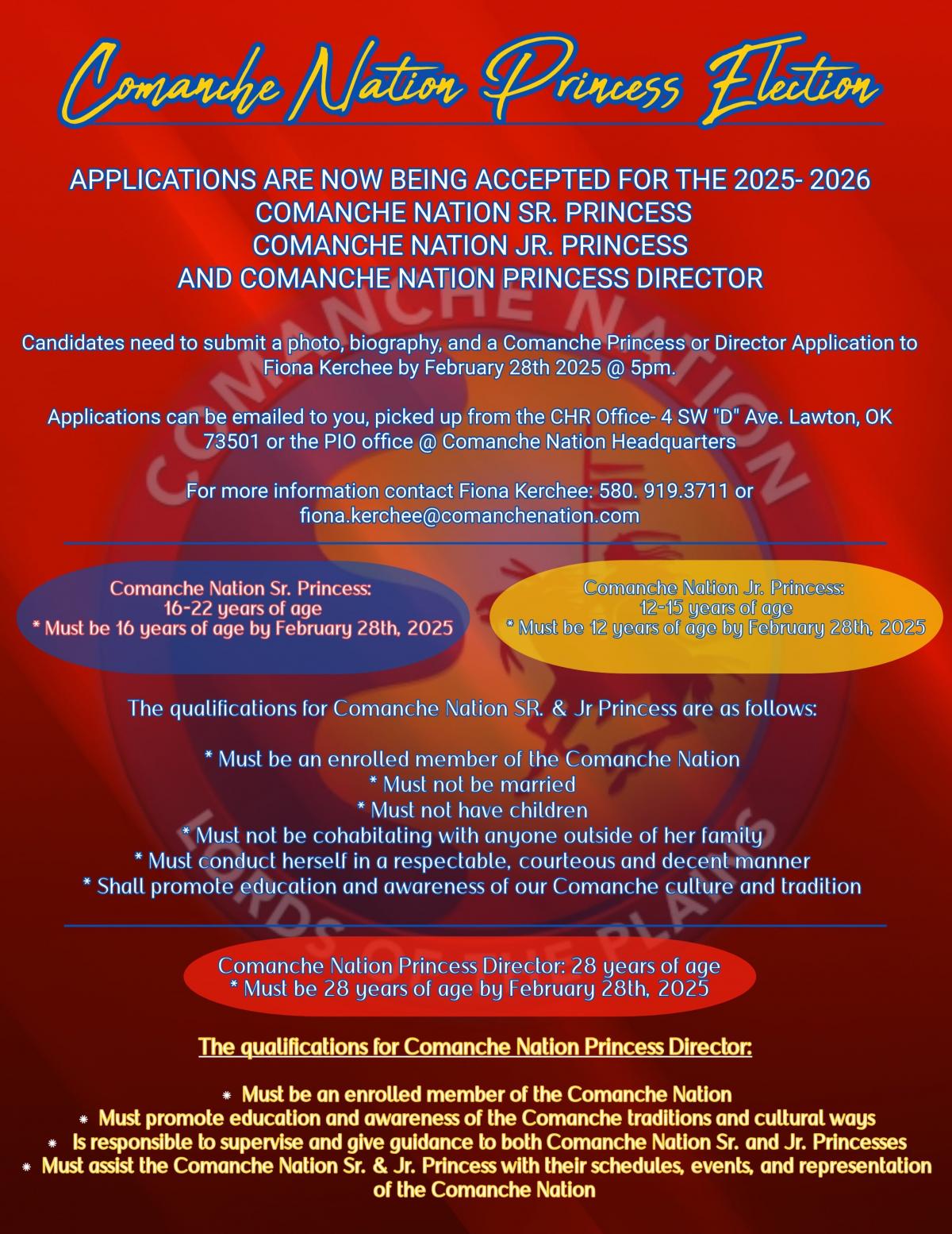 Comanche Nation Princess Election
