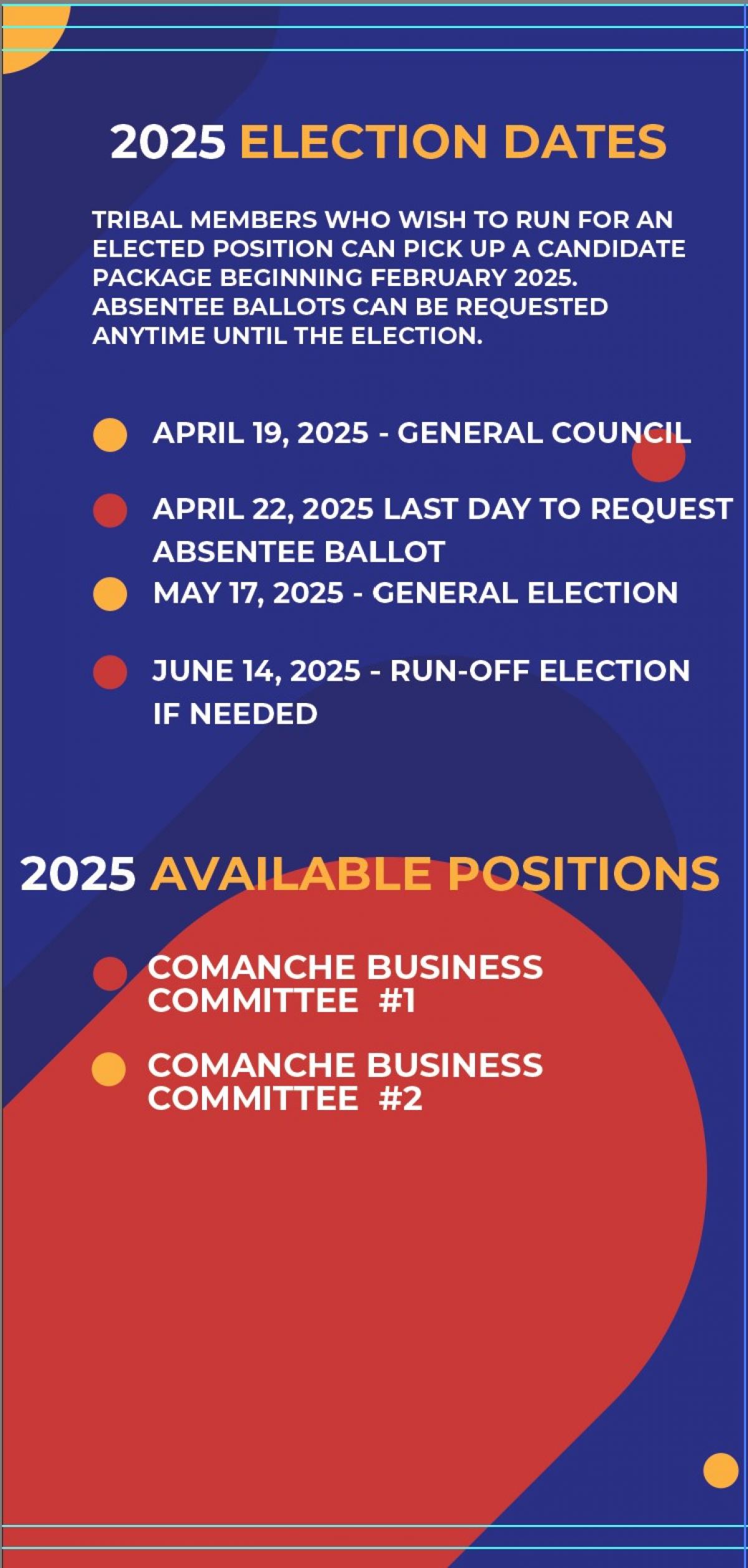 2025 Election Dates