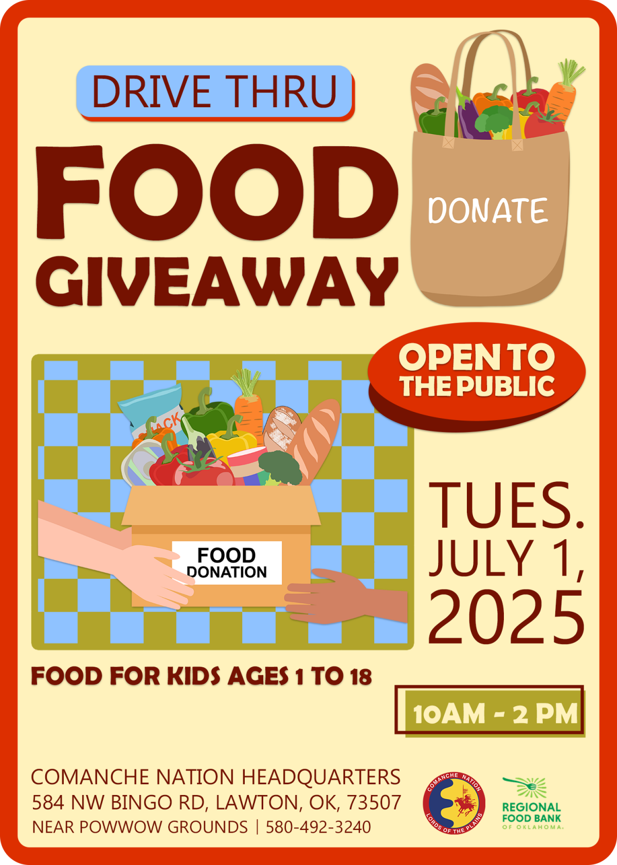 Drive-Thru Food Giveaway