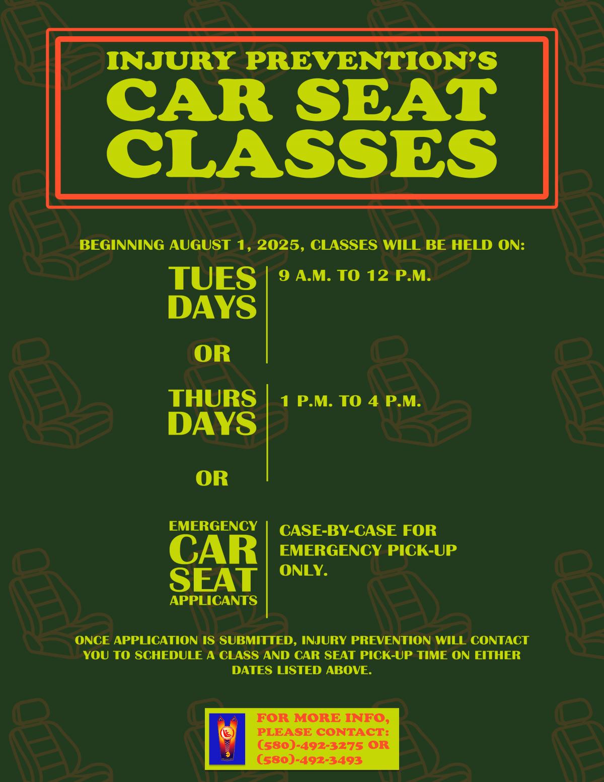Injury Prevention Car Seat Classes