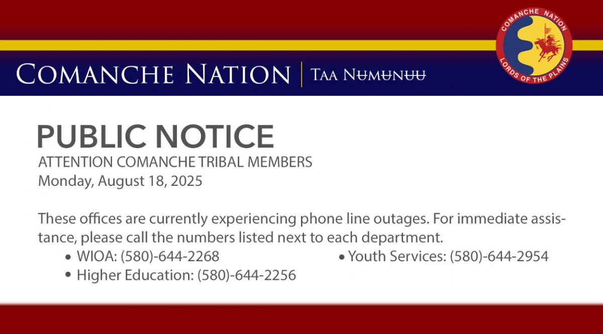 Department Phone Line Outages