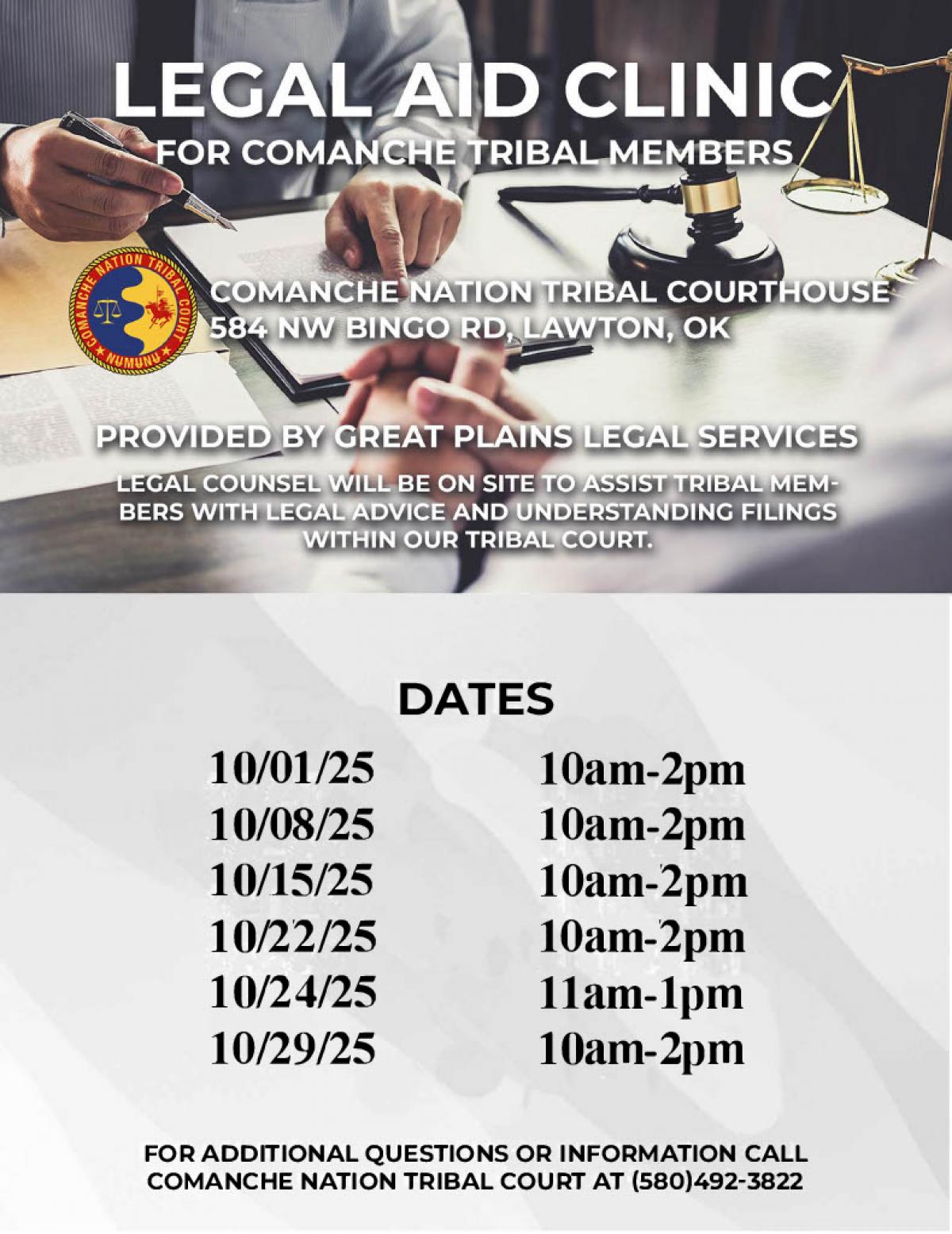 legal aid october 2025