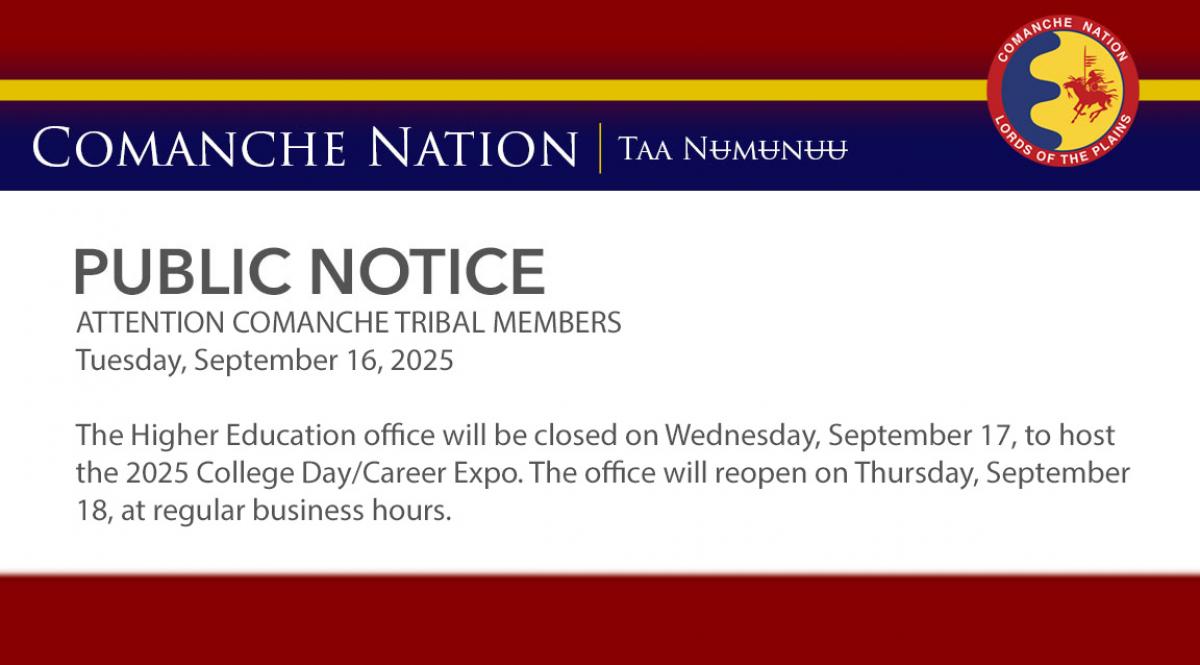 Higher Education Office Closure 9.17.25