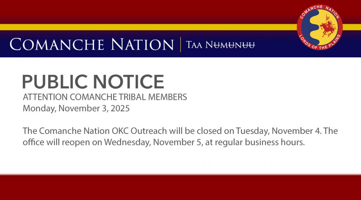 Okc Outreach Office Closure 11.3.25