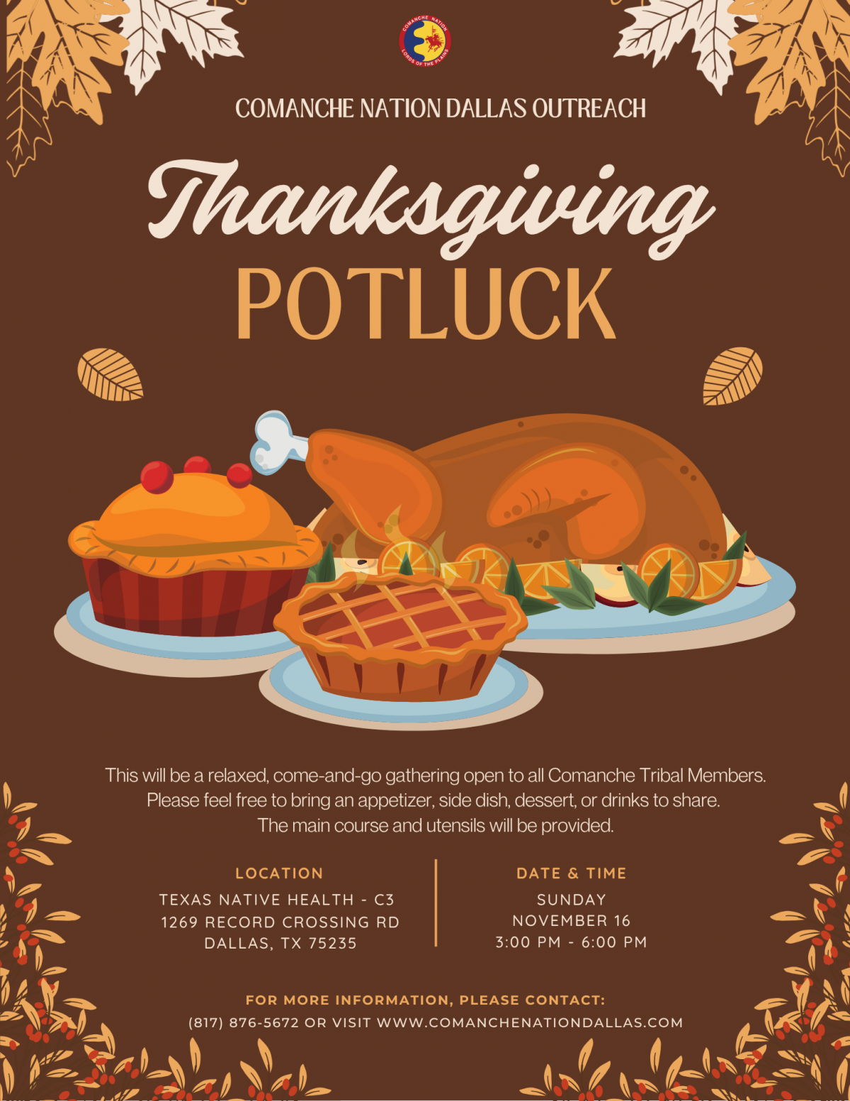 Dallas Outreach Thanksgiving Potluck