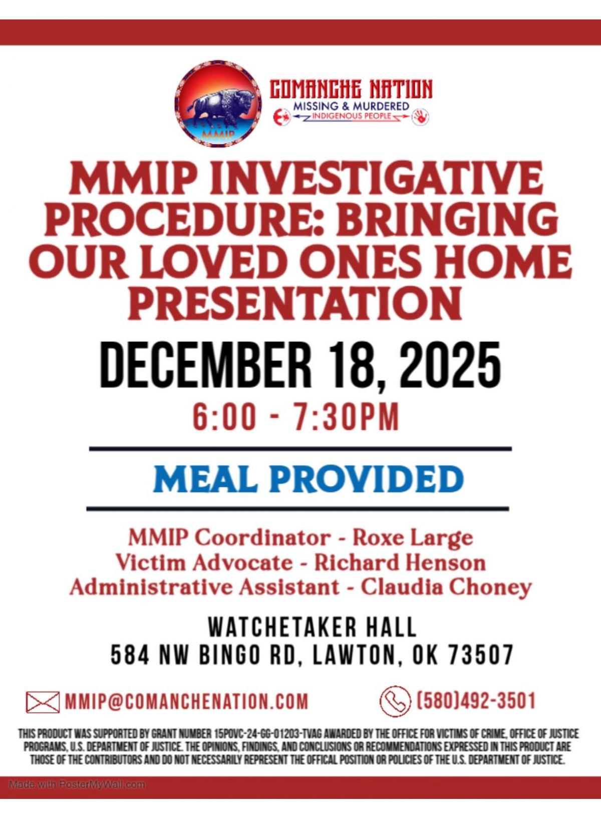 MMIP Investigate Procedure: Bringing our Loved Ones Home
