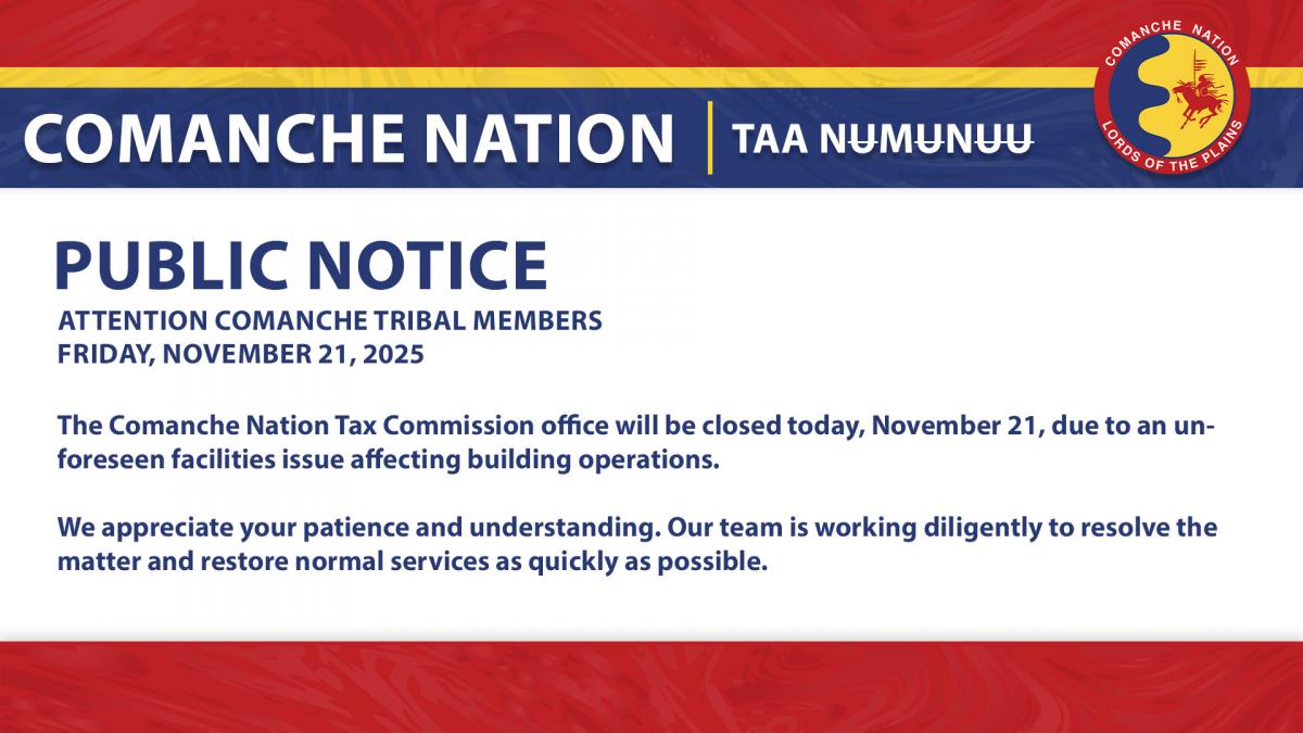 Tax Commission Closure 11.21.25