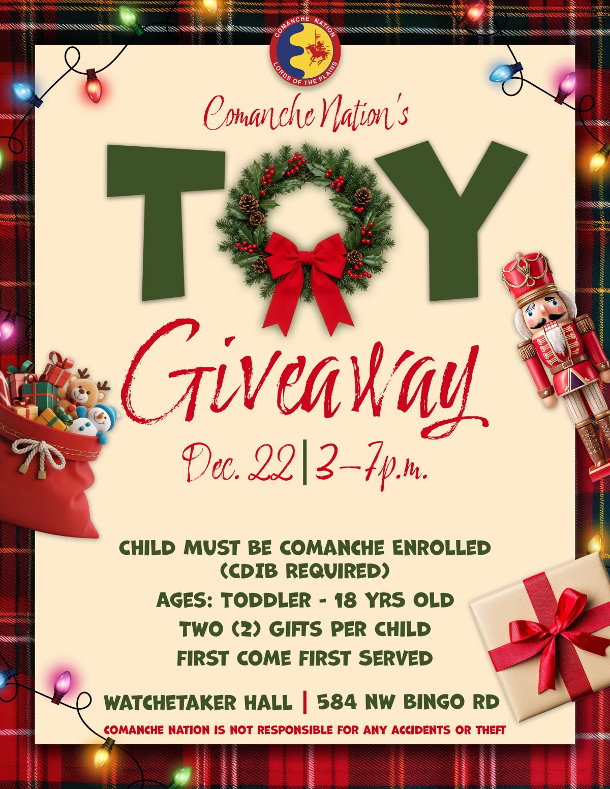 2025 Christmas Toy Giveaway