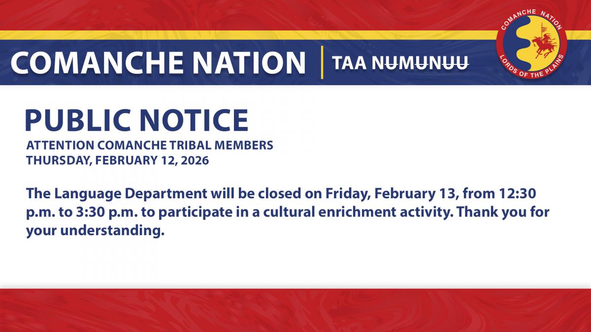 Language Dept. Office Closure 2.13.26