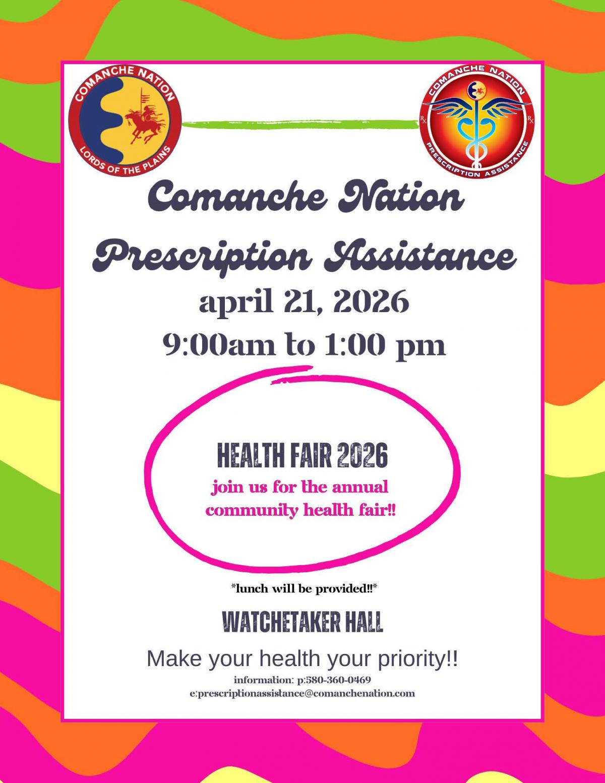 Comanche Nation Health Fair 2026