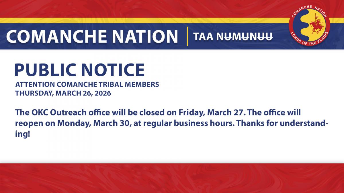 OKC Outreach Office Closure 3.27.26