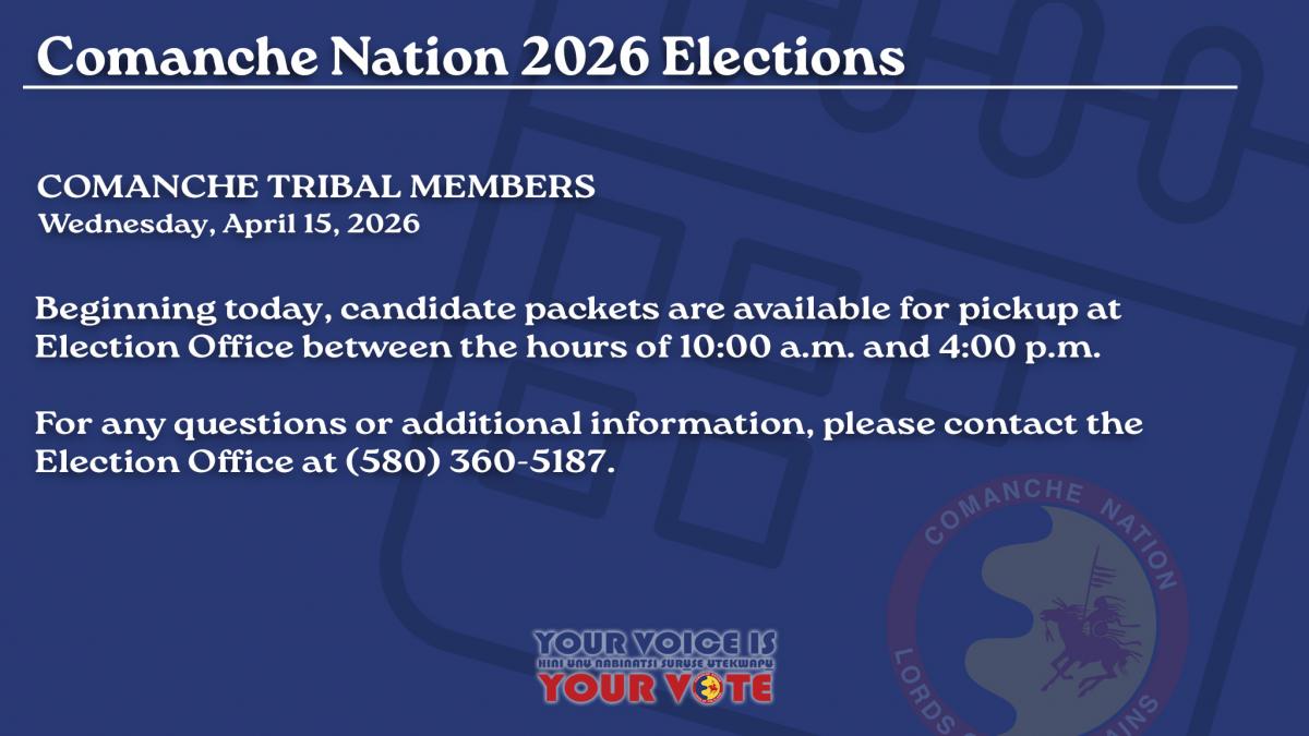 Candidate Packets are Available for Pickup Beginning Today