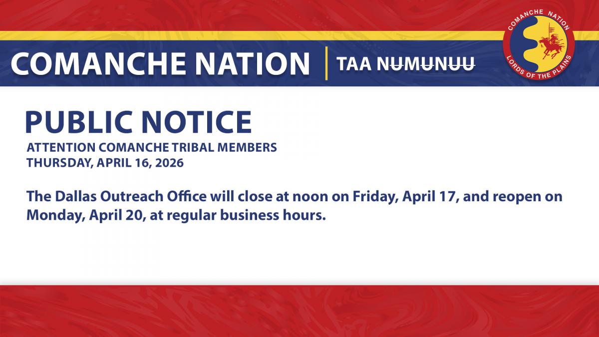 Dallas Outreach Office Closure 4.17.26