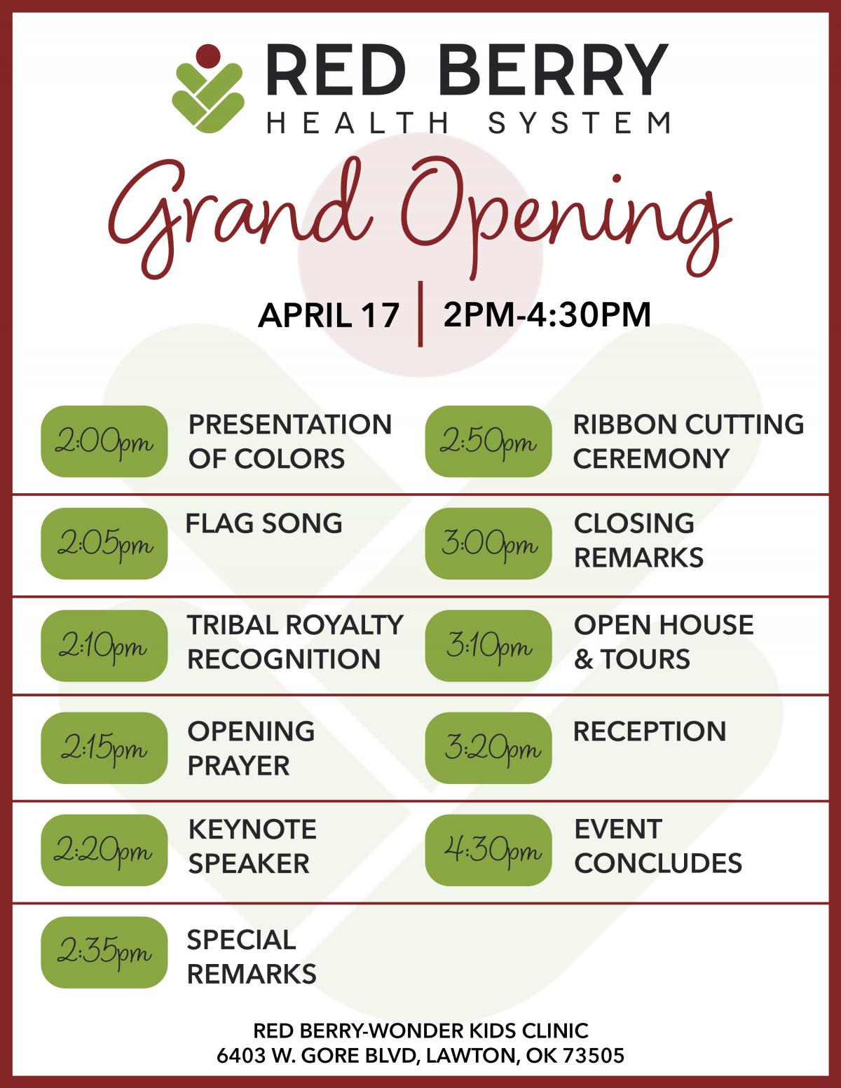 Red Berry-Wonder Kids Clinic Grand Opening