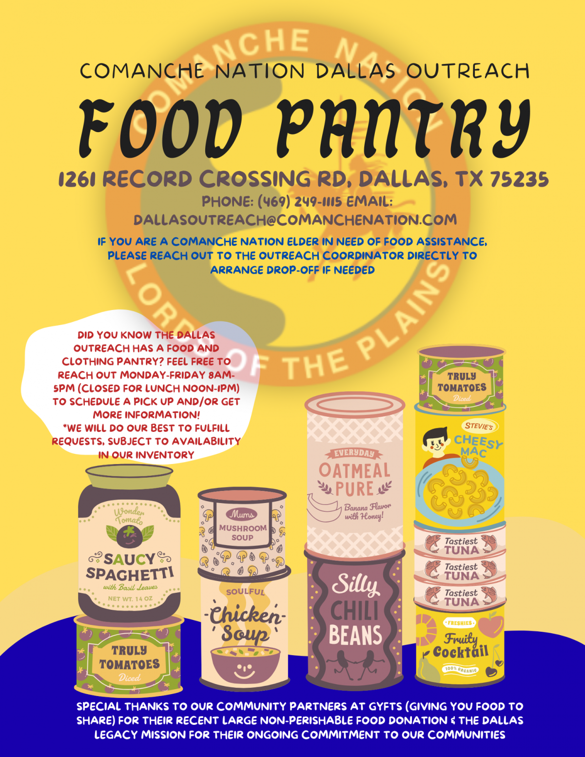 Dallas Outreach Food Pantry is Available!