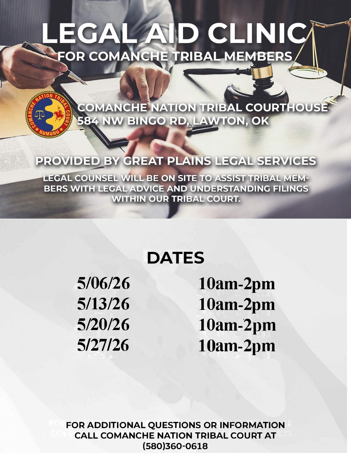 Legal Aid Clinic - May 2026