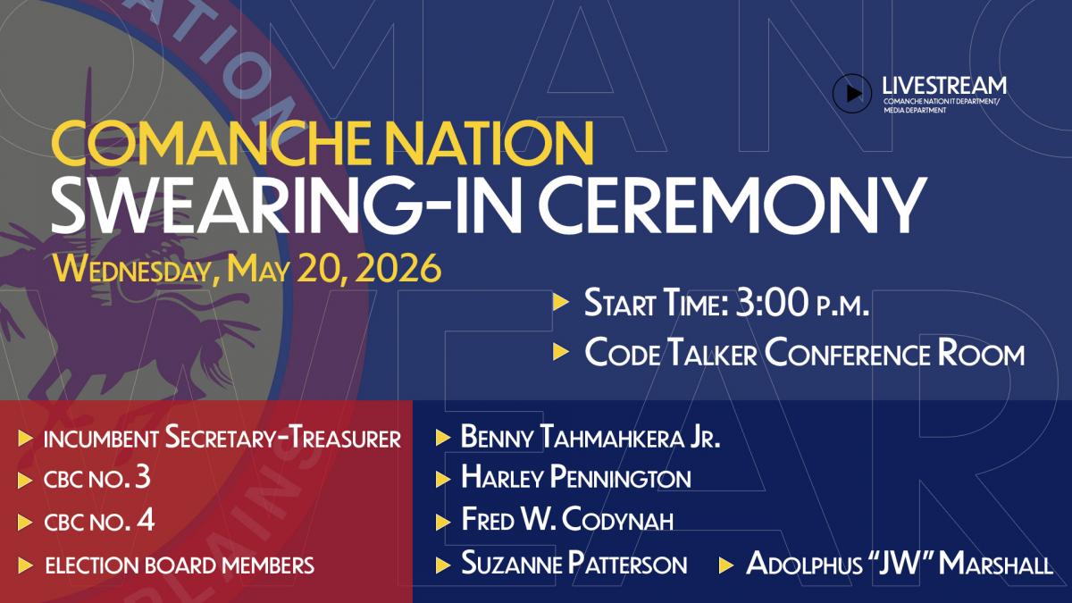 2026 Comanche Nation Swearing-In Ceremony