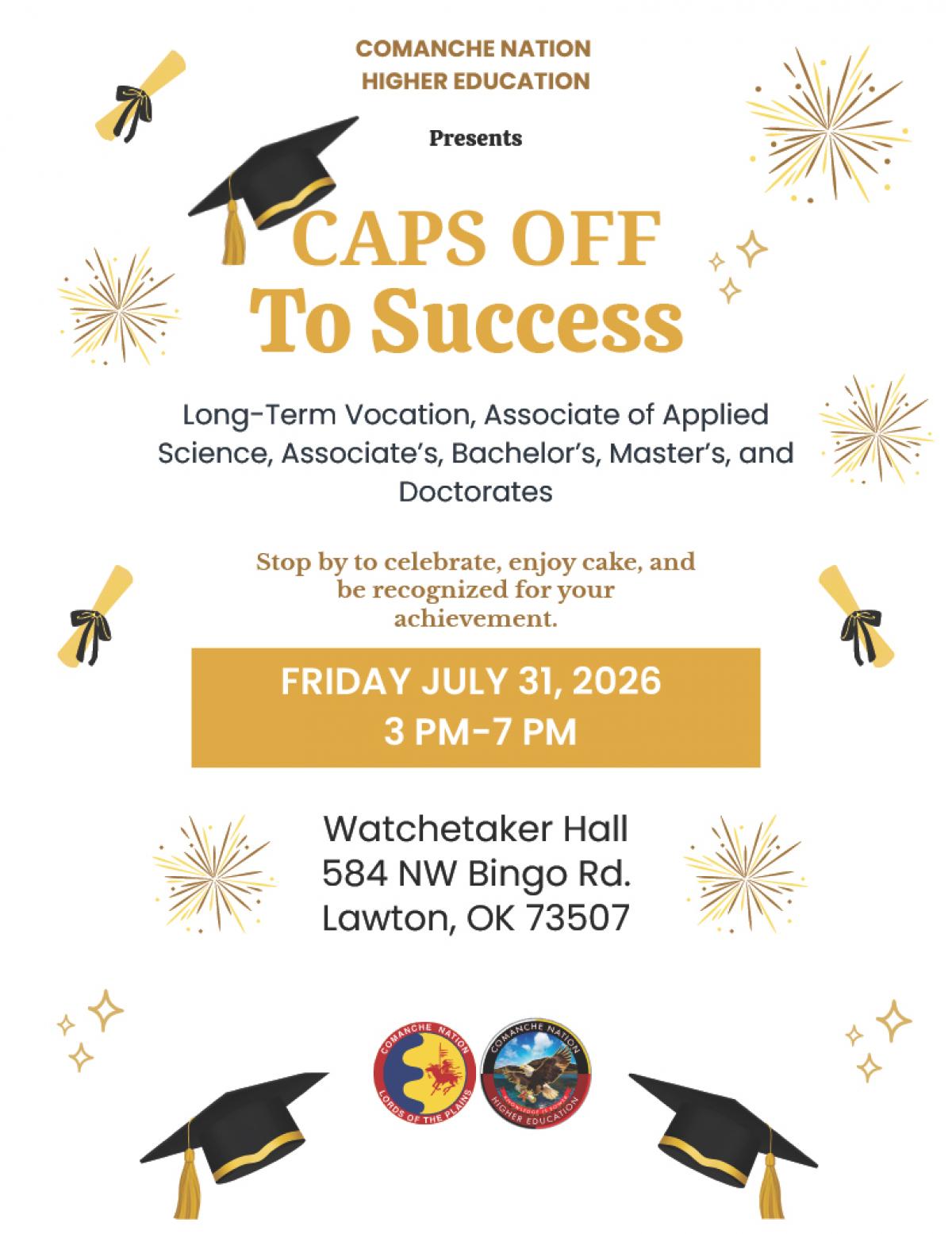 Caps Off to Success Celebration