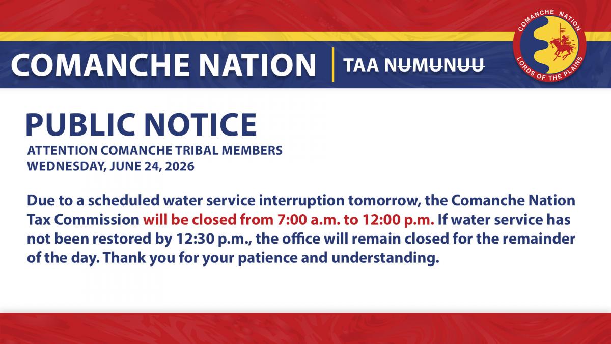 Tax Commission Office Closure 6.25.26