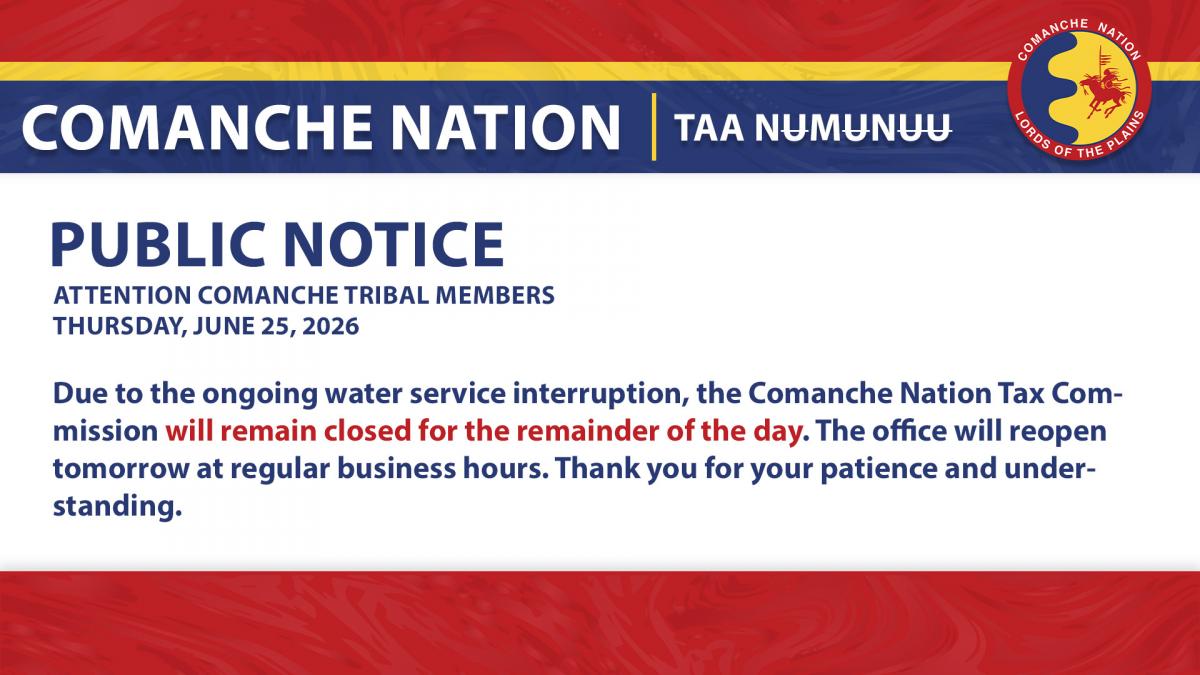 Tax Commission Office Closure 6.25.26