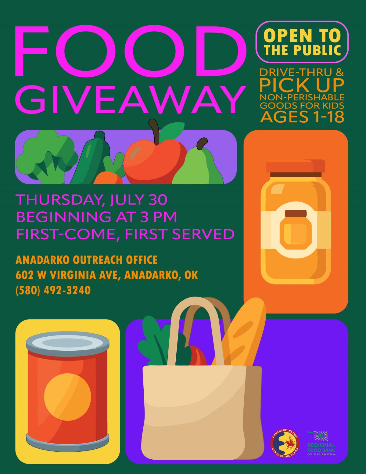 Community Food Giveaway - Anadarko Outreach