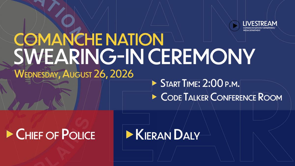 Swearing-In Ceromony - Chief of Police