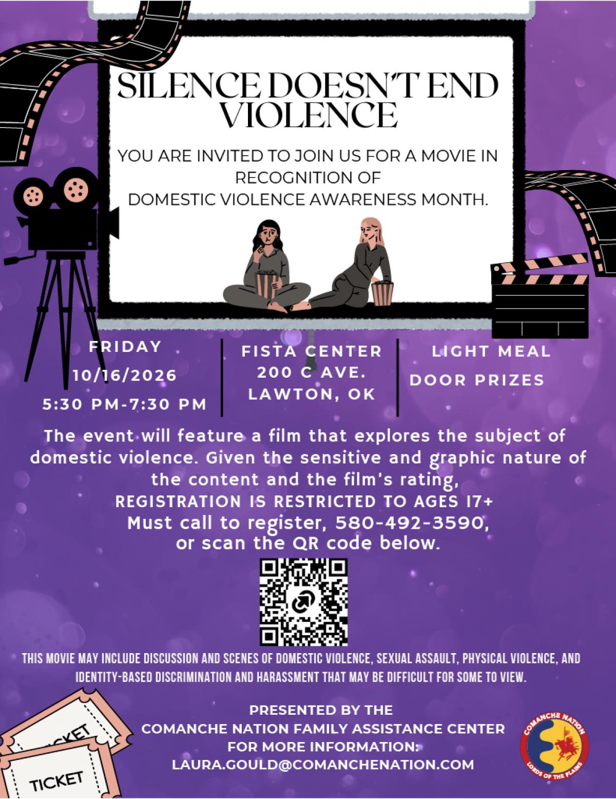 Silence Doesn't End Violence Movie Night