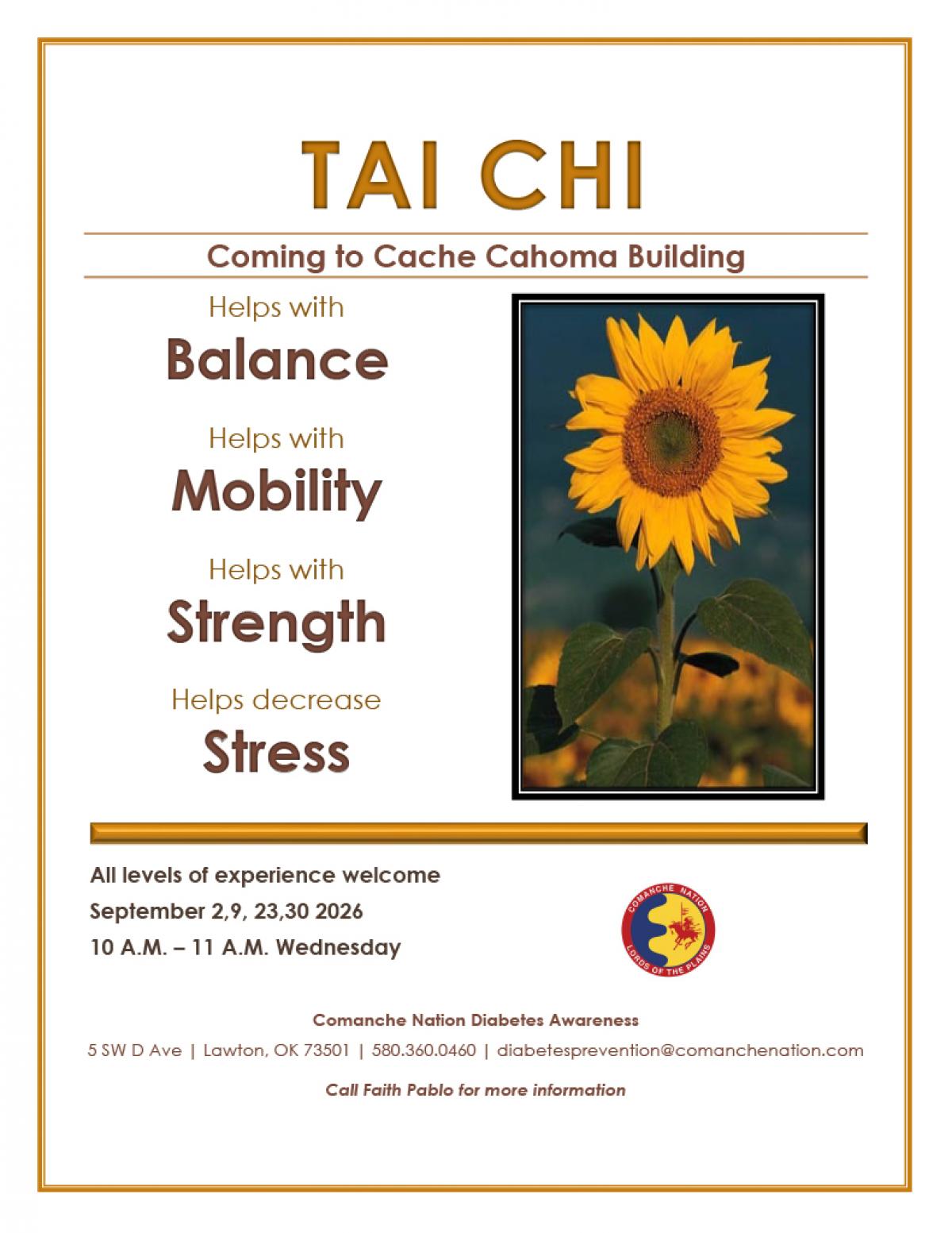 tai chi classes - cache