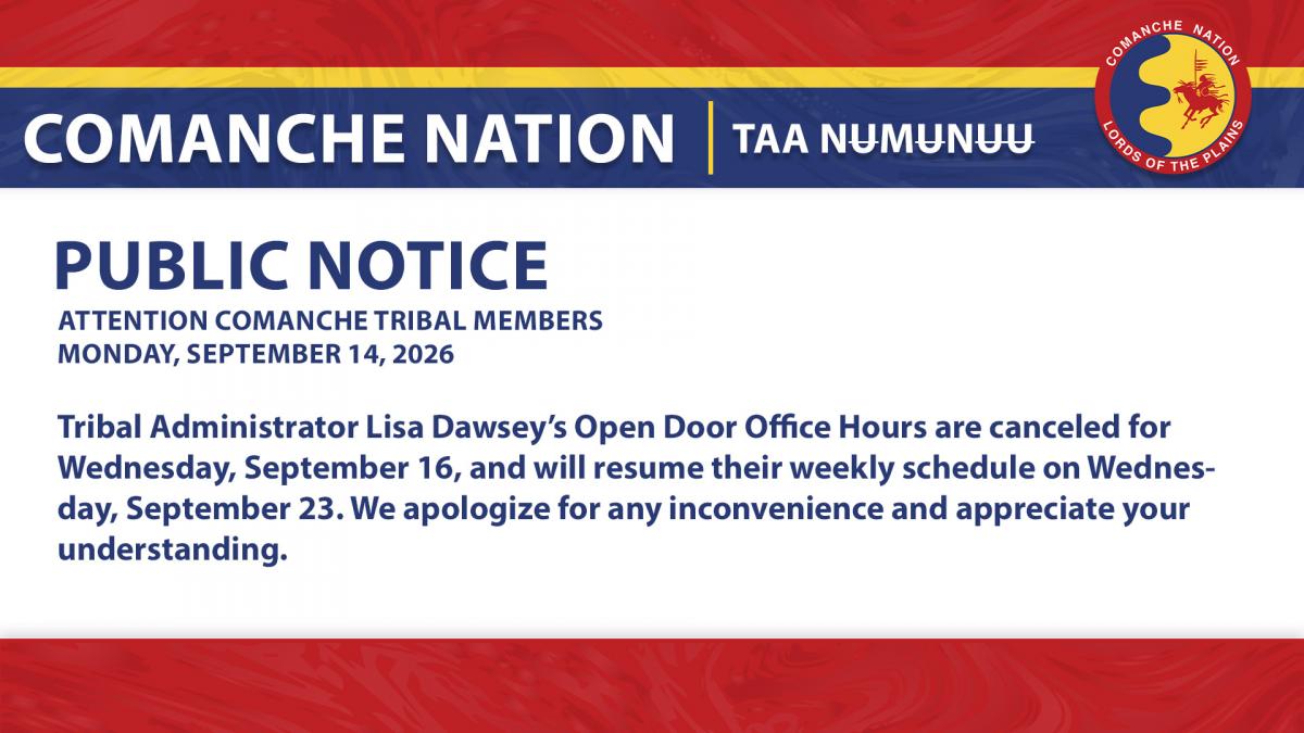 TA Open Doors Canceled 9.16.26