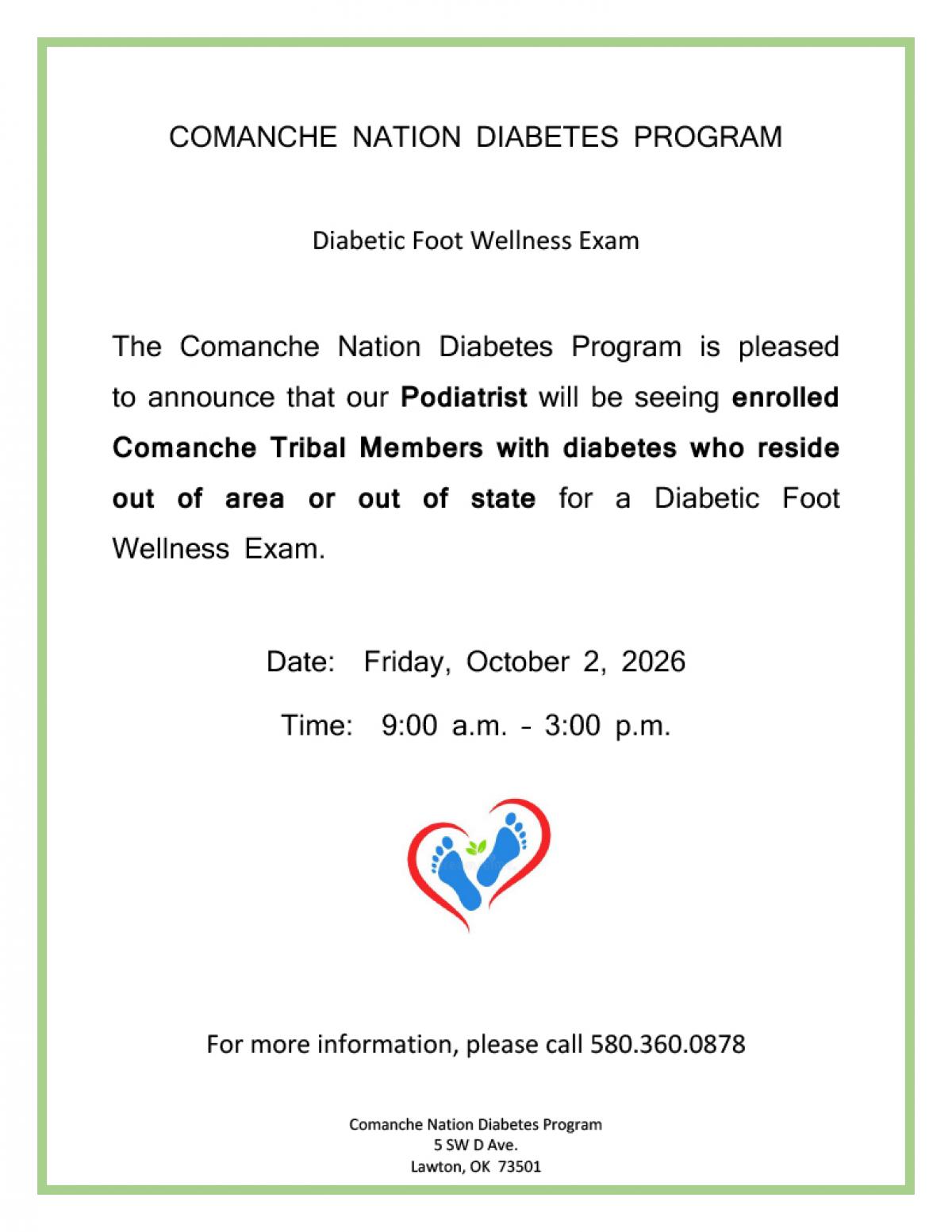 Diabetic Foot Wellness Exam
