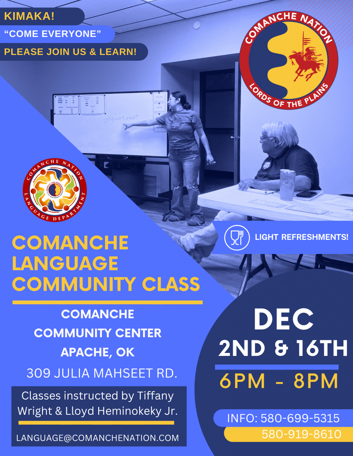 Comanche Language Community Class