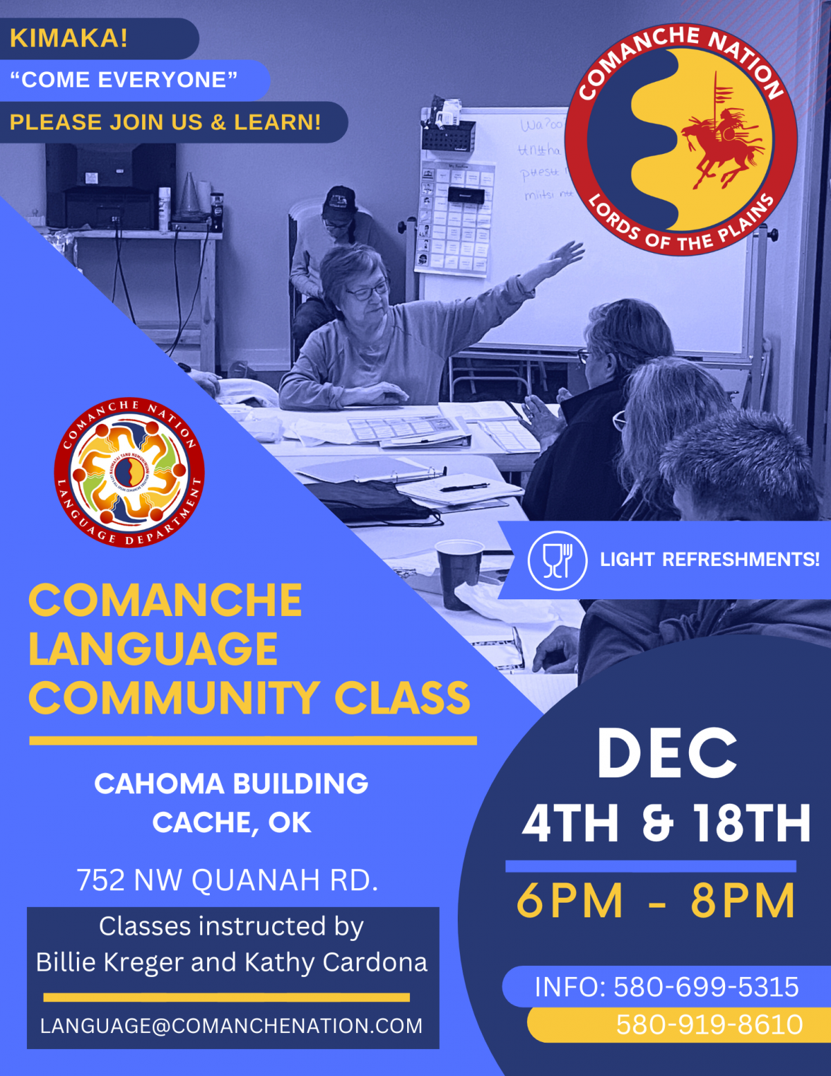 Comanche Language Community Class