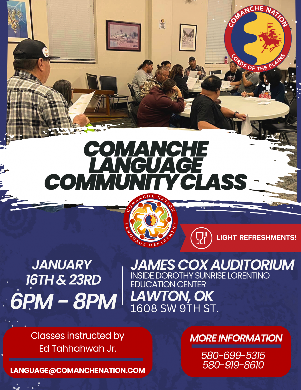 Comanche Language Community Class - Lawton