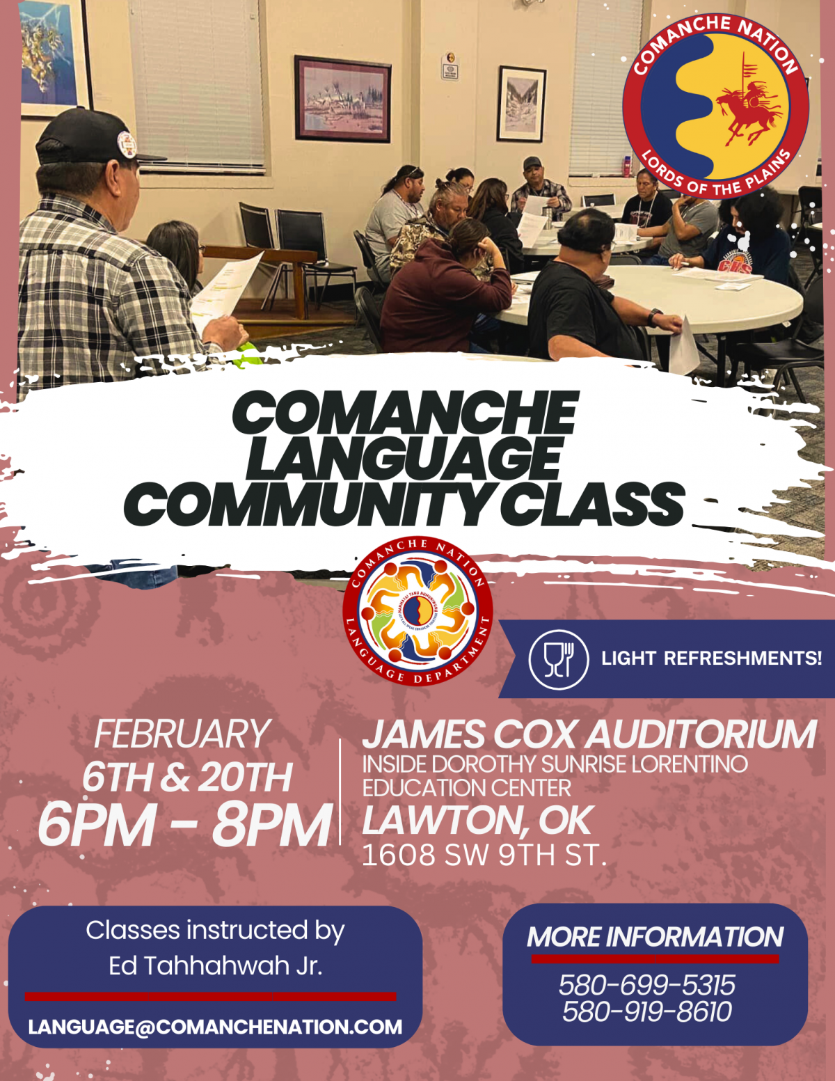 Comanche Language Community Class - Lawton