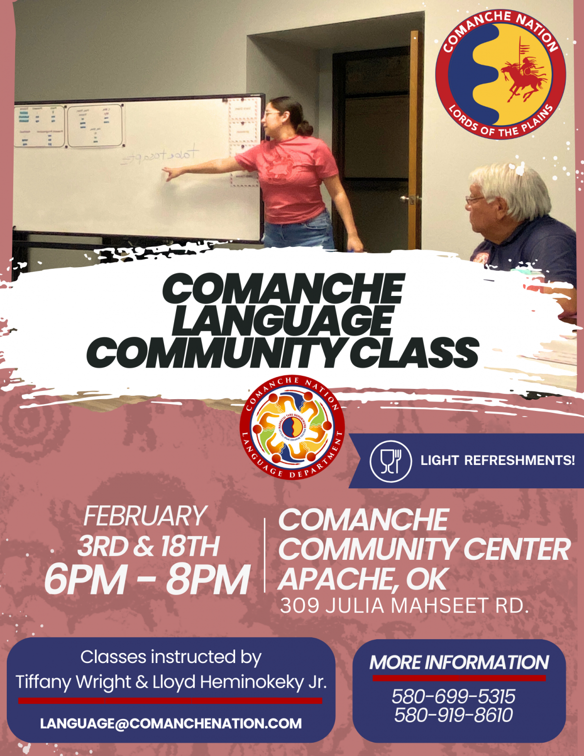 Comanche Language Community Class - Apache