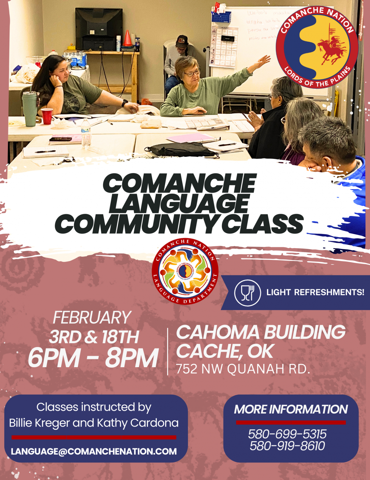 Comanche Language Community Class - Cache