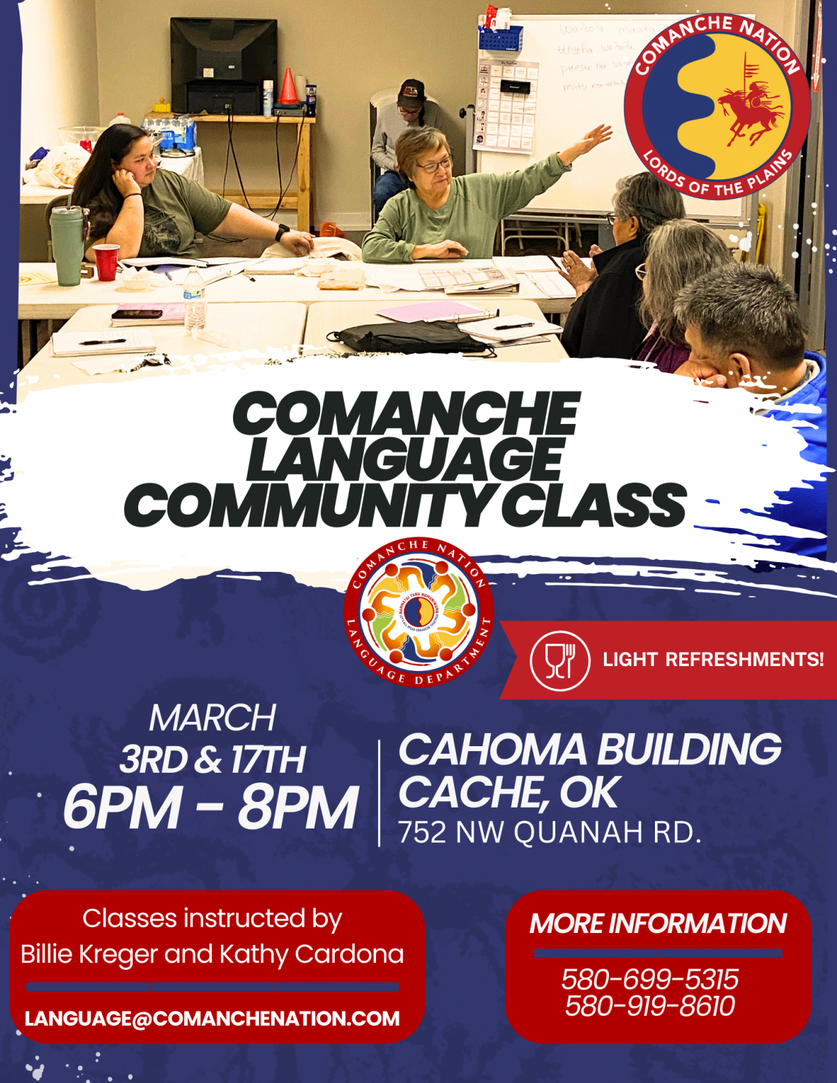 Comanche Language Community Class - Cache