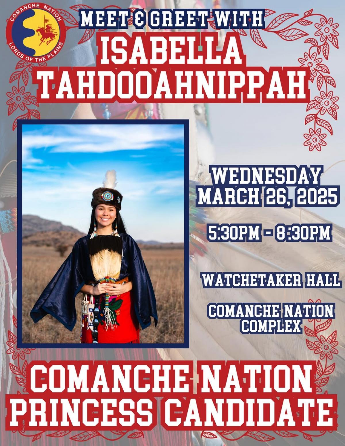 Meet & Greet - Princess Candidate Isabella Tahdooahnippah