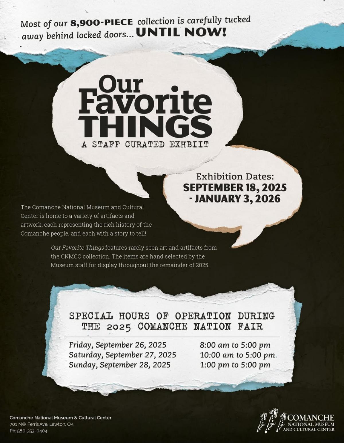 "Our Favorite Things" a Staff Curated Exhibit