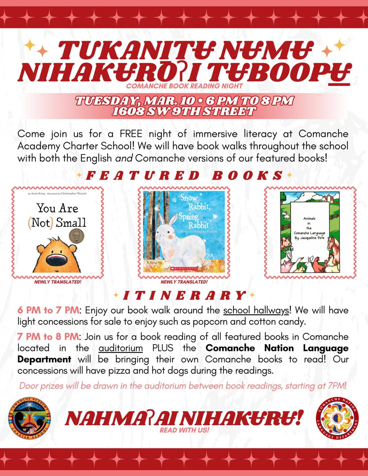 Comanche Book Reading Night