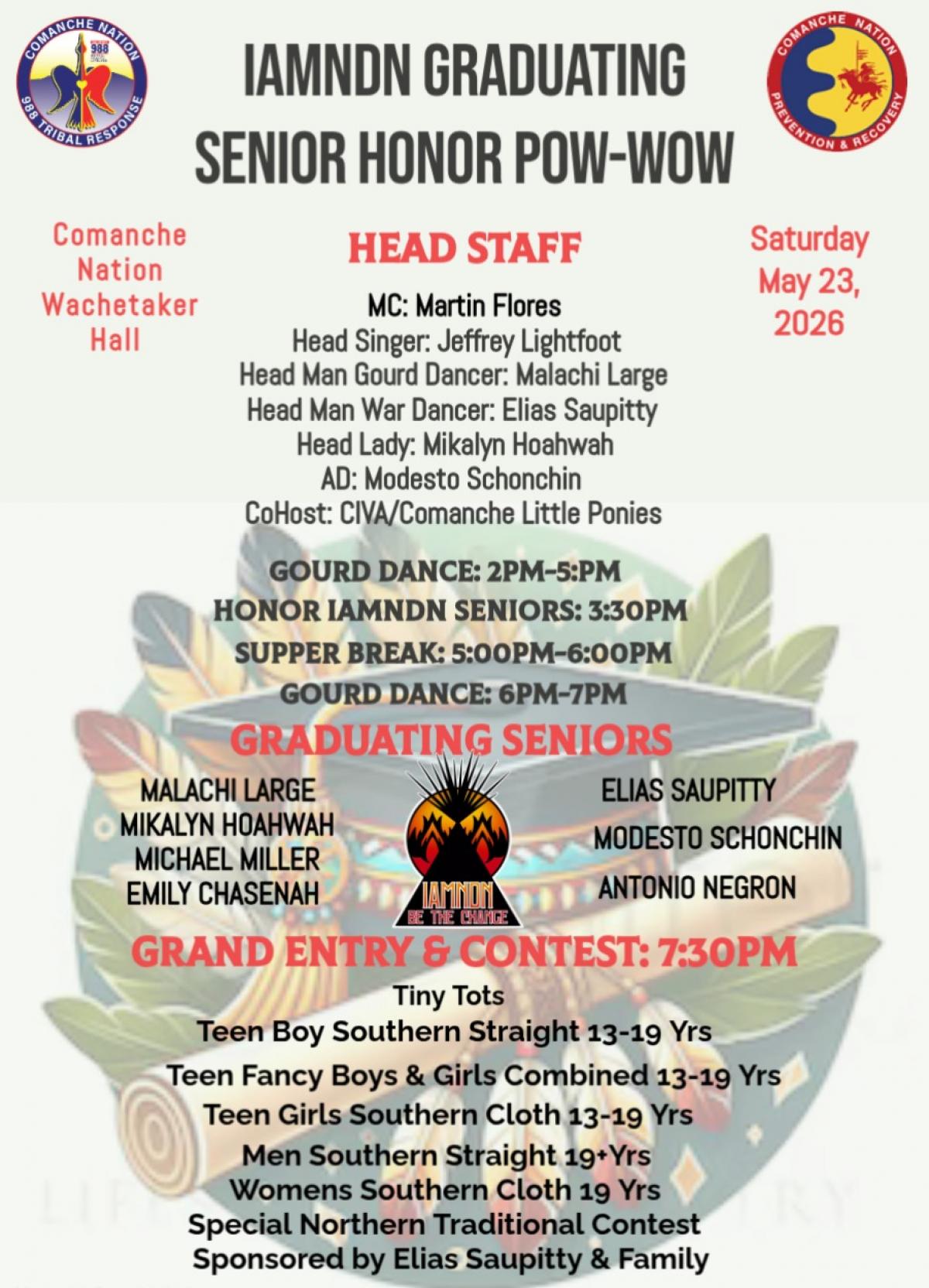 IAMNDN Graduating Senior Honor Powwow