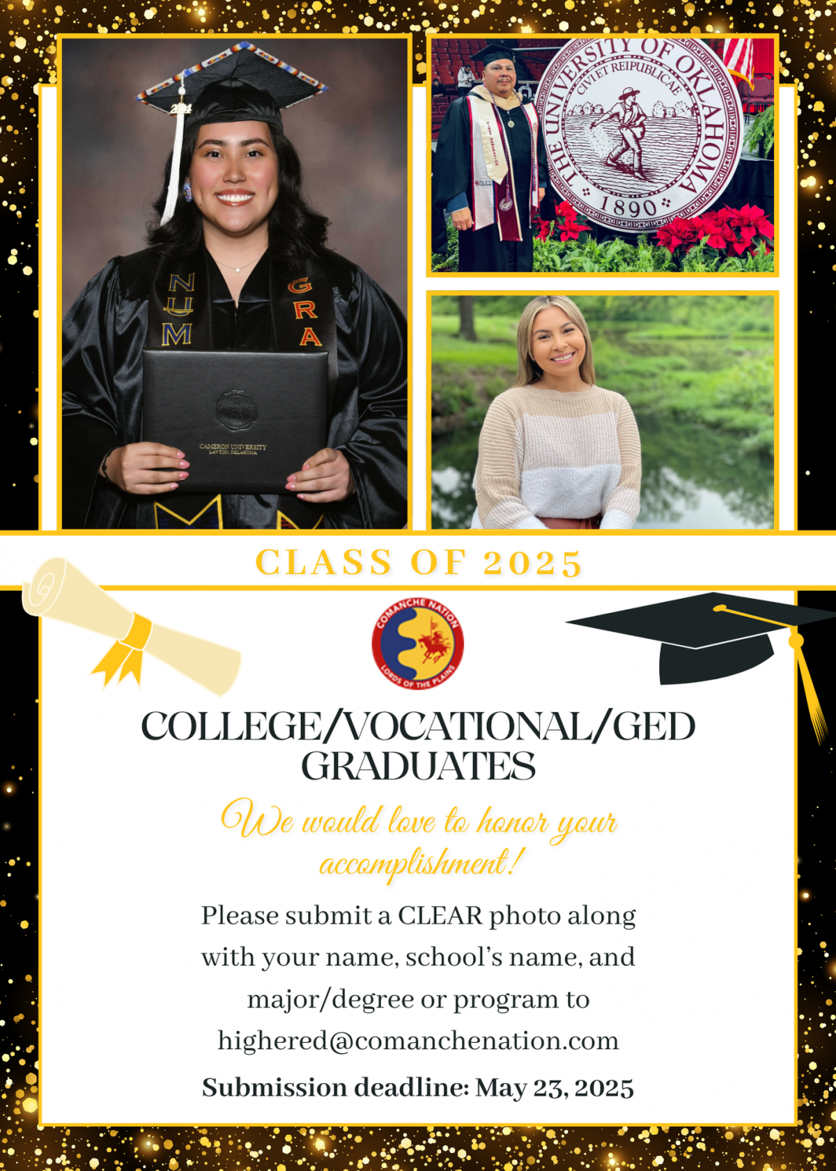 2025 Graduate Info/Photo Submissions Deadline