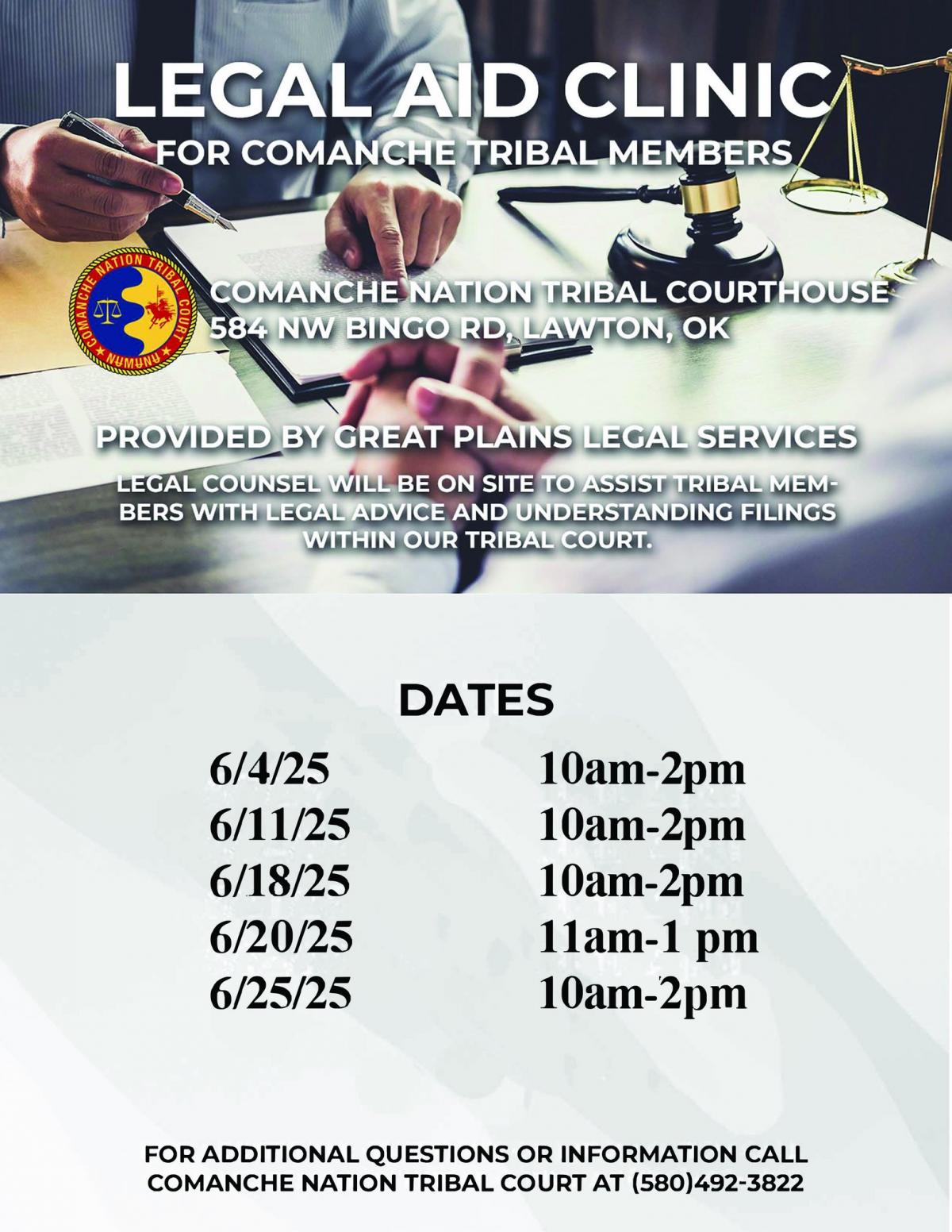 Legal Aid Clinic June 2025