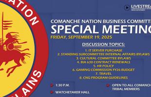 CBC Special Meeting 9.16.25