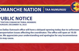 Dallas Outreach Delayed Opening 12.18.25